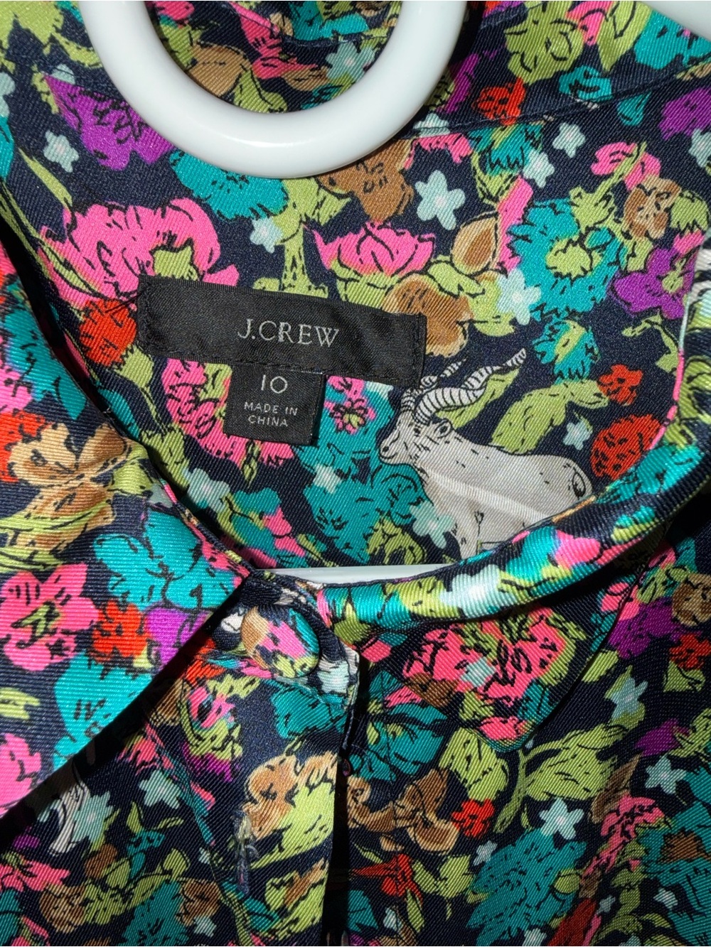 J. Crew Grazing Goat Print Dress - Picture 4 of 5